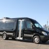 black mini coach executive shuttle