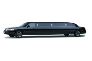 Black Lincoln Town Car Wedding Limousine